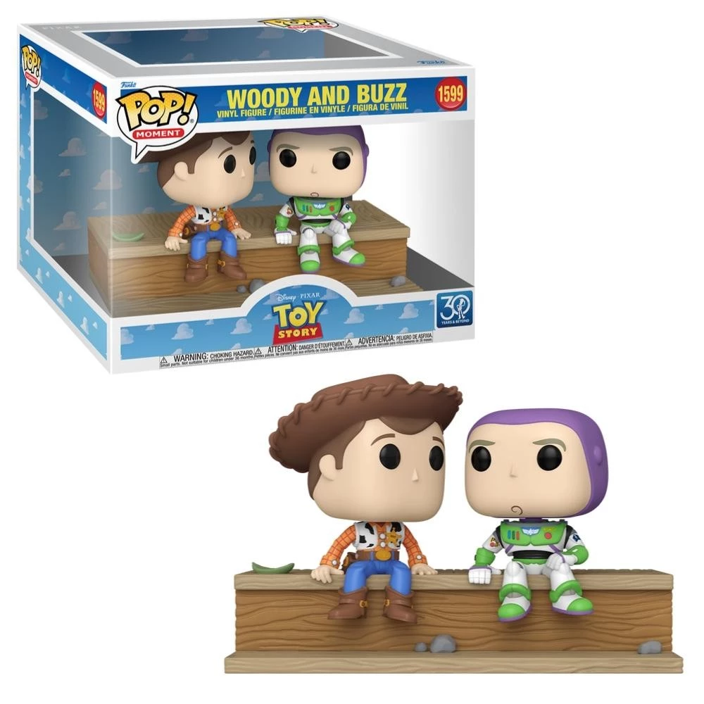 Boneco Funko Pop! Toy Story Woody e Buzz